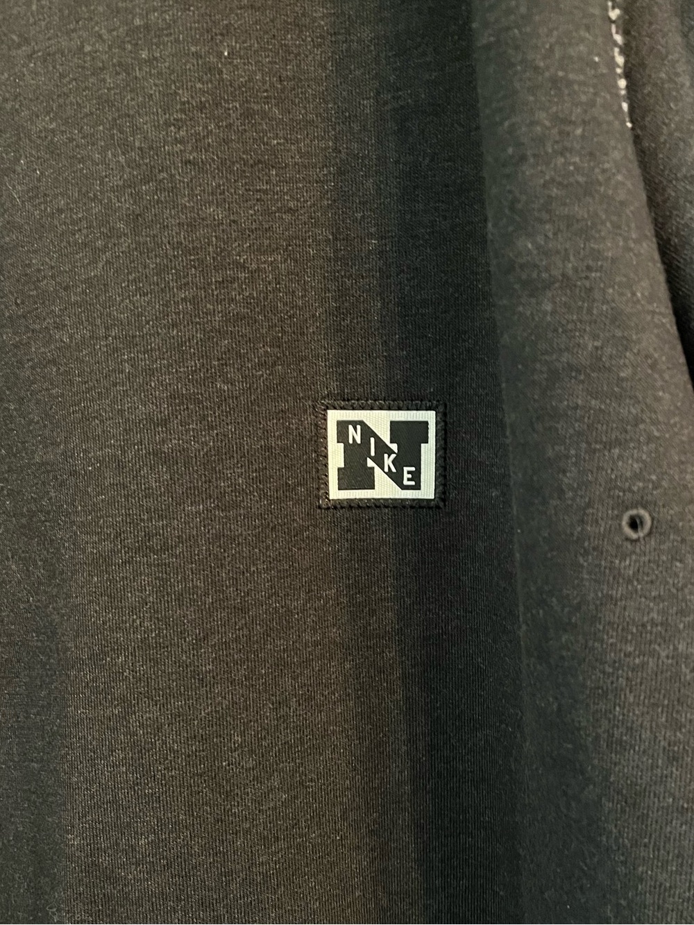 Nike Black Jacket with Small Logo Patch